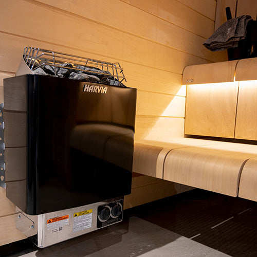 Harvia KIP60B KIP Series, 6kW Sauna Heater, Built-In Controls