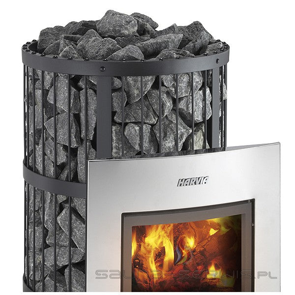 Harvia Legend 240 Duo Legend Series Sauna Wood Burning Stove/Fireplace Combo
