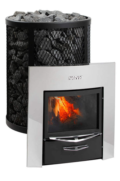 Harvia Legend 240 Duo Legend Series Sauna Wood Burning Stove/Fireplace Combo