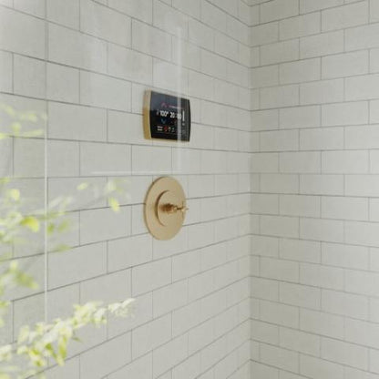 Thermasol STCM Steam Shower Control, 5" Touchscreen, Contemporary Flushmount