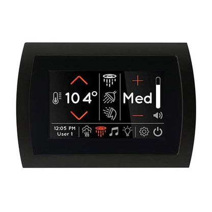 ThermaSol STC SignaTouch 5" Smart Touchscreen Steam Shower Control, Modern Recessed