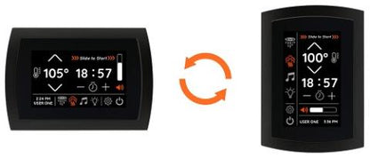 ThermaSol STC SignaTouch 5" Smart Touchscreen Steam Shower Control, Modern Recessed