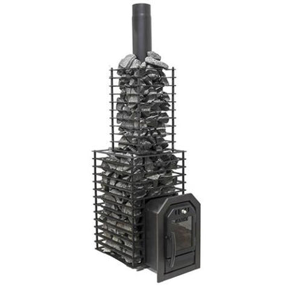 Cozy Heat Chimney Cover Quattro H700 Chimney Cover, Black Stainless Steel, for Quattro Sauna Stoves