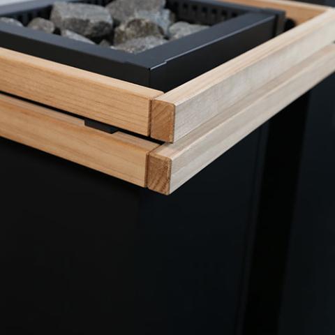 Harvia HL4S Safety Rail for Virta Pro HL16, Wood