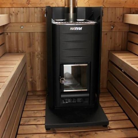 Harvia Protective Bedding LG Protective Bedding for Harvia Sauna Stoves, Black, LG