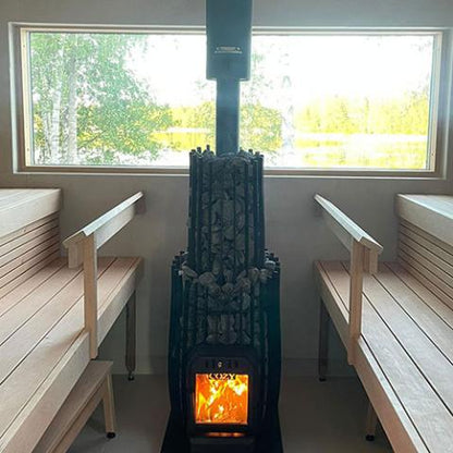Chimney Cover SW H500 Chimney Cover, Black Stainless Steel, for SW Sauna Stoves