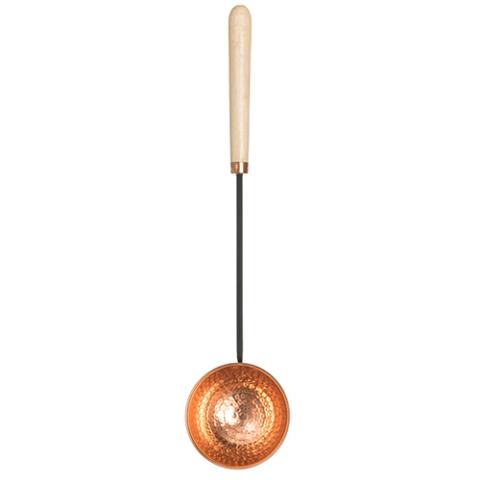 Rento Sauna Ladle Sauna Ladle, Copper, Wooden Handle, 19 inches