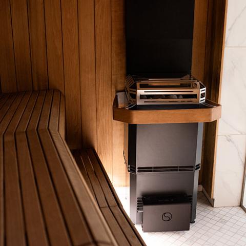 Saunum Air L 10 Air L Series, 9.8kW Sauna Heater w/Climate Equalizer, Black