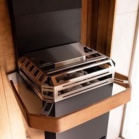 Saunum Air L 10 Air L Series, 9.8kW Sauna Heater w/Climate Equalizer, Black