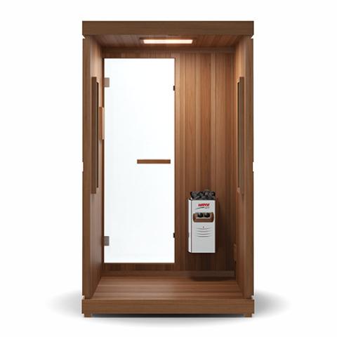 Finnmark FD-4 Trinity Infrared & Steam Sauna Combo 2-Person Home Sauna with Infrared & Traditional Heater